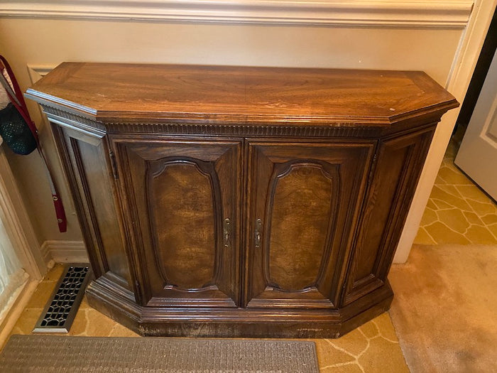 Wood Console Cabinet
