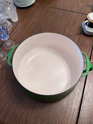 Vintage Dansk Designs Blue Enamelware Casserole Pot with Trivet Top IHQ France