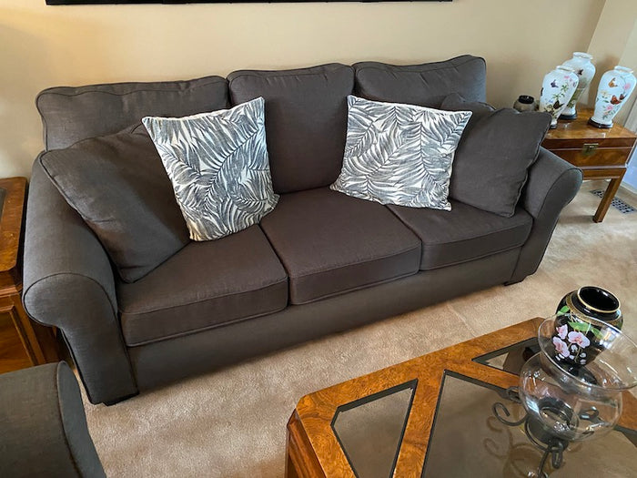 Grey Upholstered Sofa from Bowring