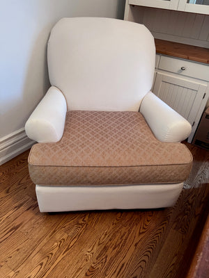 Bowring White & Gold Armchair