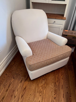 Bowring White & Gold Armchair