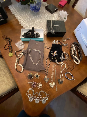 Large Costume Jewellery Lot (*some Sterling & Marquisette)