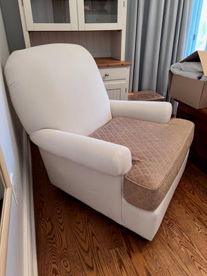 Bowring White & Gold Armchair