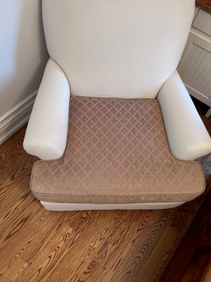 Bowring White & Gold Armchair