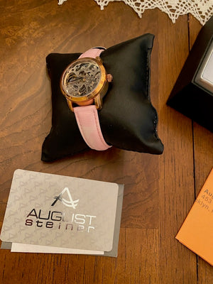 August Steiner Pink Women's Watch