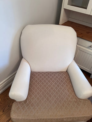 Bowring White & Gold Armchair