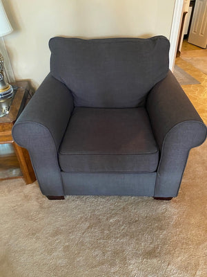 Grey Upholstered Armchair from Bowring