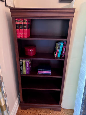 Wood Bookshelf (Contents Not Included)