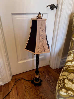 Table Lamp- Black and Tan