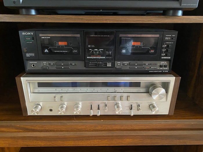 Sony Stereo Cassette Deck TC-W530 & Pioneer Stereo Receiver SX-3700