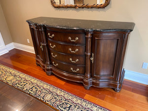 Bernhardt Marble Top Sideboard (*condition)