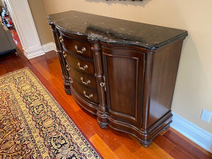Bernhardt Marble Top Sideboard (*condition)