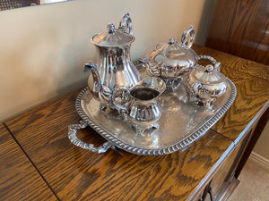 5pc Silver Plated Tea Set