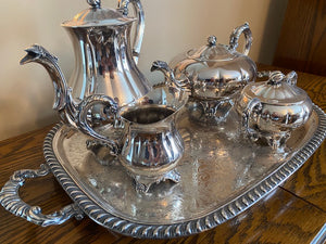 5pc Silver Plated Tea Set