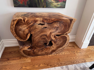 Live Edge Wood Console Table (Retail $2,500)