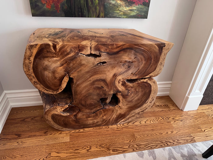 Live Edge Wood Console Table (Retail $2,500)