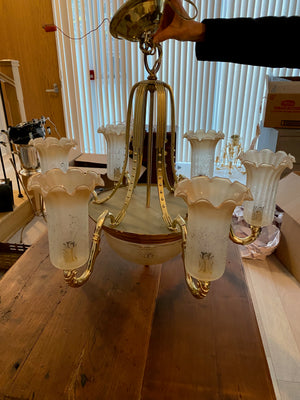 Venetian Murano Glass Light Fixture