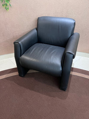 'Global Upholstery Co.' Black Faux Leather Chair (*5 Available- Price Each)