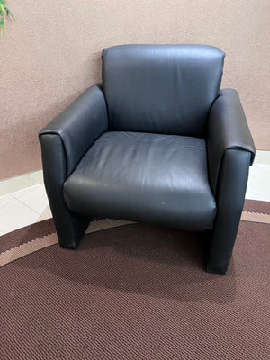 'Global Upholstery Co.' Black Faux Leather Chair (*5 Available- Price Each)