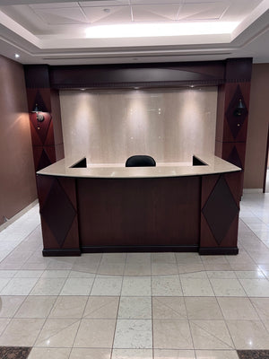 Beautiful 'U-Shaped' Granite Top Reception Desk