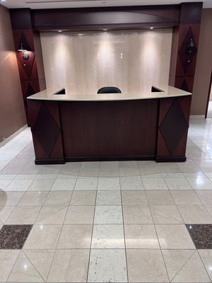 Beautiful 'U-Shaped' Granite Top Reception Desk