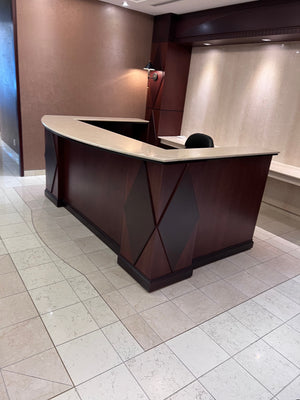 Beautiful 'U-Shaped' Granite Top Reception Desk