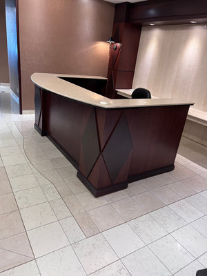 Beautiful 'U-Shaped' Granite Top Reception Desk