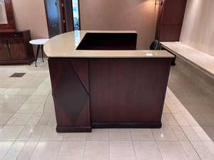 Beautiful 'U-Shaped' Granite Top Reception Desk