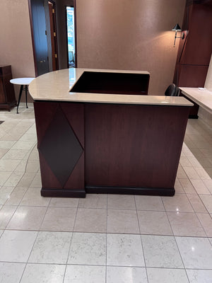Beautiful 'U-Shaped' Granite Top Reception Desk