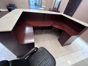 Beautiful 'U-Shaped' Granite Top Reception Desk