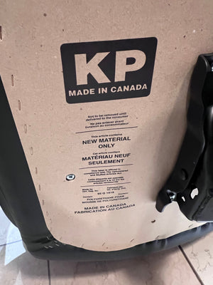 'KP Seating' Black Leather Office Chair