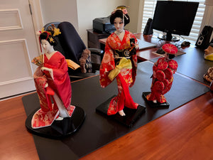 3 Vintage Japanese Dolls