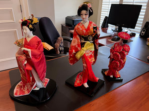 3 Vintage Japanese Dolls