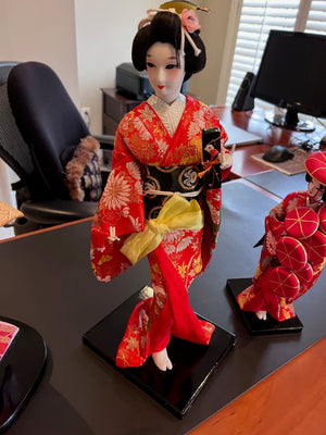 3 Vintage Japanese Dolls