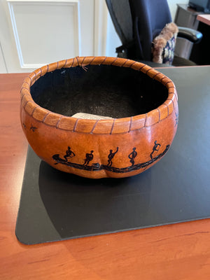 Hard Shelled Gourd Bowl from Singing Dog Studios