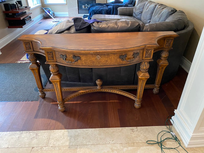 Walter E. Smithe Wood Console Table