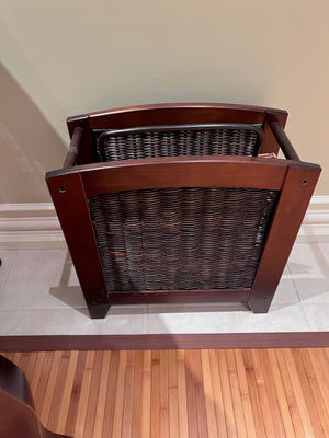Wicker Style Magazine Rack