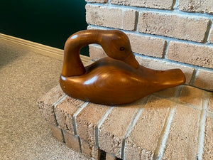 Wood Goose Decor