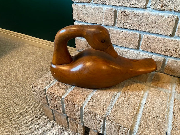 Wood Goose Decor