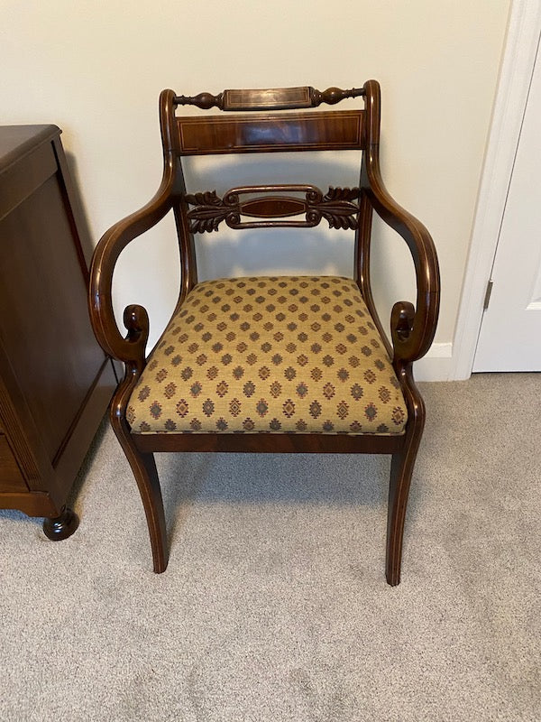 Wood Accent Chair, Detailed Design