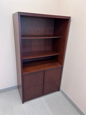 'Standard Desk' Shelving Unit with 2 Drawer Filing Cabinet (*3 Available)