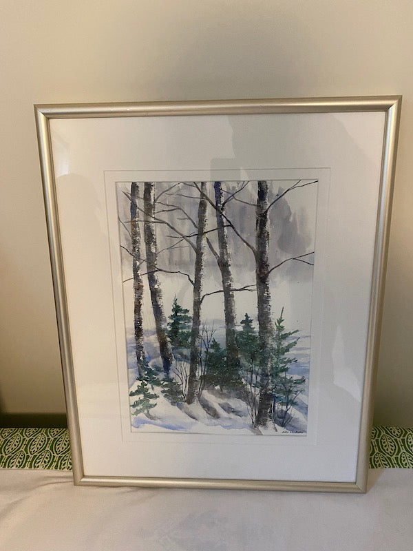 Original Watercolour 'Trees in Winter' by Karen Welbourn