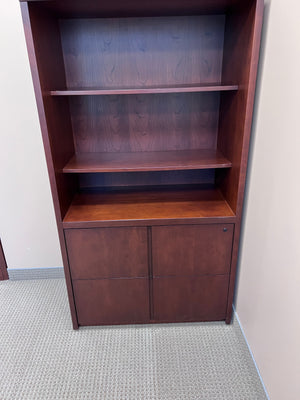 'Standard Desk' Shelving Unit with 2 Drawer Filing Cabinet (*3 Available)