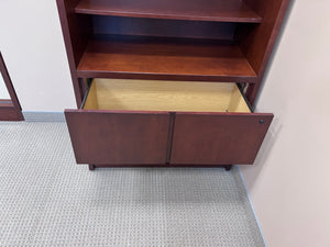 'Standard Desk' Shelving Unit with 2 Drawer Filing Cabinet (*3 Available)