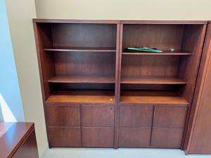 'Standard Desk' Shelving Unit with 2 Drawer Filing Cabinet (*3 Available)