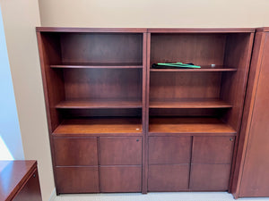 'Standard Desk' Shelving Unit with 2 Drawer Filing Cabinet (*3 Available)