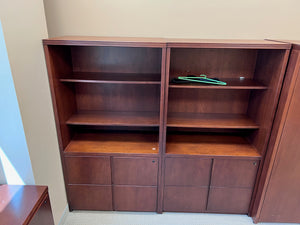 'Standard Desk' Shelving Unit with 2 Drawer Filing Cabinet (*3 Available)