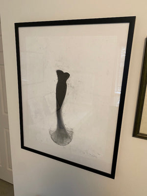 CATHY DALEY "LITTLE BLACK DRESS" LITHO, Signed & Numbered