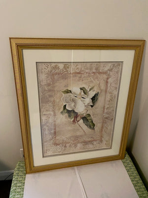 Print 'Flowers' in Ornate Gold Frame