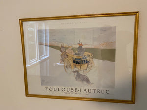 "Partie de campagne" by Henri de Toulouse Lautrec Limited ed. Lithograph 1969